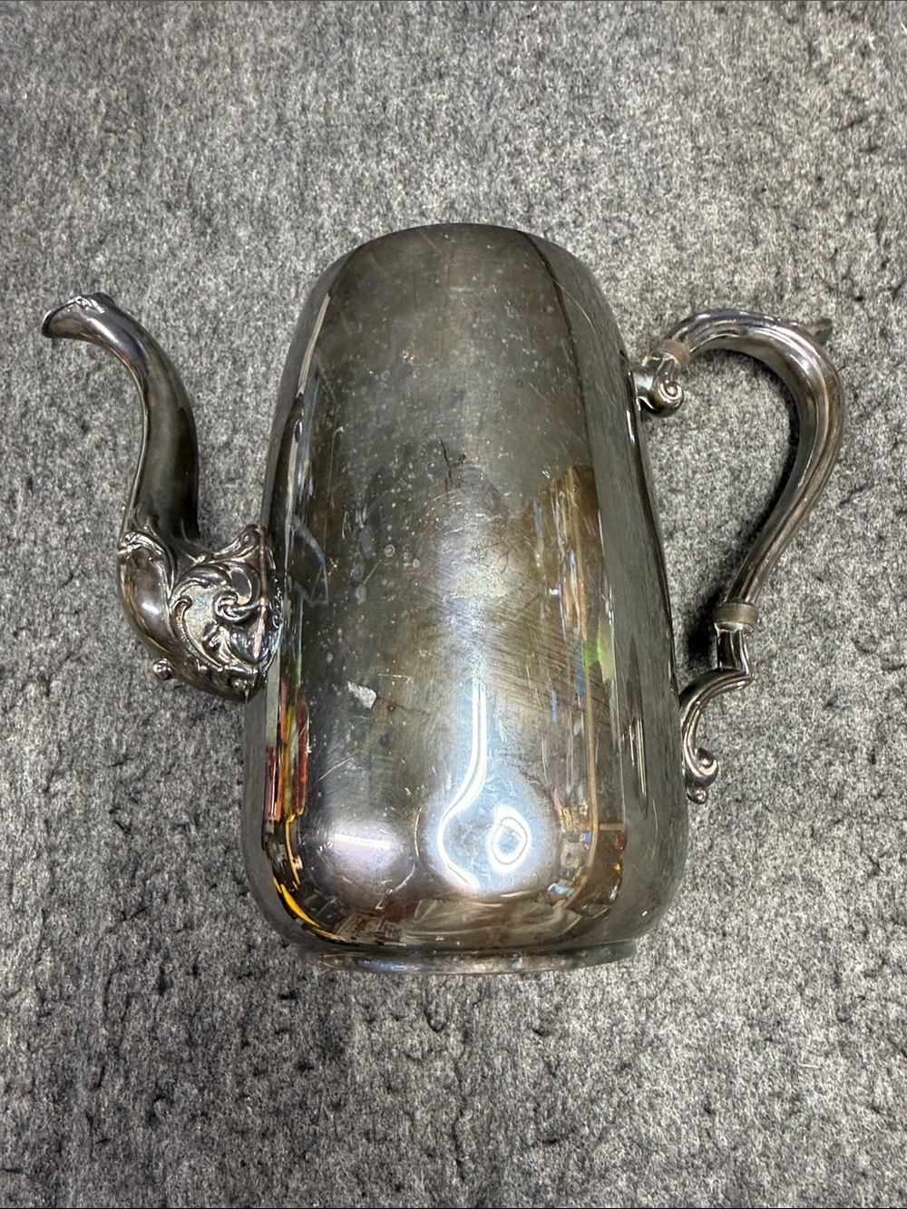 Sheridan Vintage Silvertone Coffee Pot - Classic Shiny Finish - Picture 3 of 11